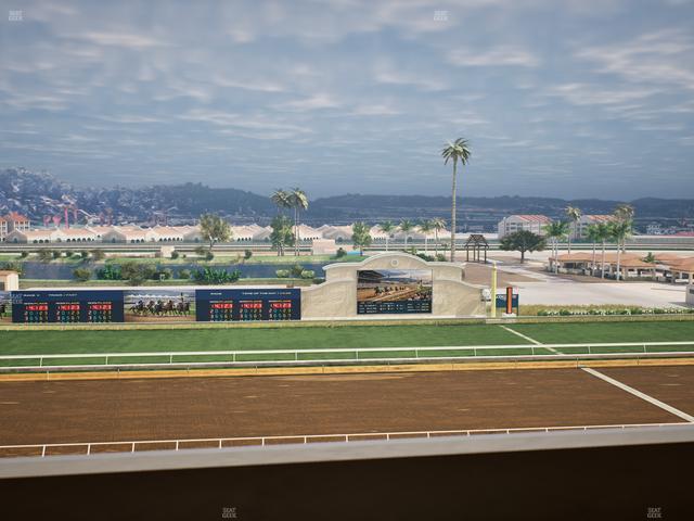 Del Mar Thoroughbred Club - Section Stretch Run Box 19 L Lvl 4 Seat View