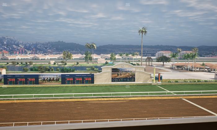 Del Mar Thoroughbred Club - Section Stretch Run Box 19 L Lvl 4 Seat View