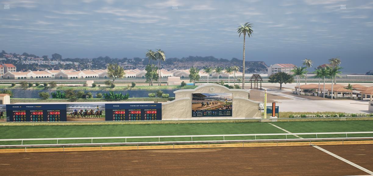 Del Mar Thoroughbred Club - Section Stretch Run Box 19 L Lvl 4 Seat View