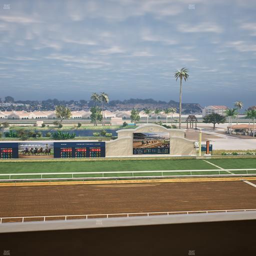 Del Mar Thoroughbred Club - Section Stretch Run Box 19 L Lvl 4 Seat View