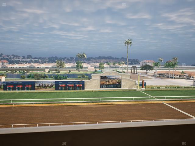 Del Mar Thoroughbred Club - Section Stretch Run Box 19 L Lvl 4 Seat View