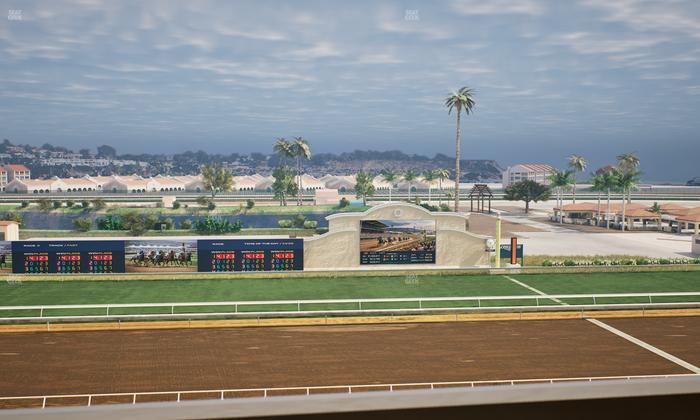 Del Mar Thoroughbred Club - Section Stretch Run Box 19 L Lvl 4 Seat View