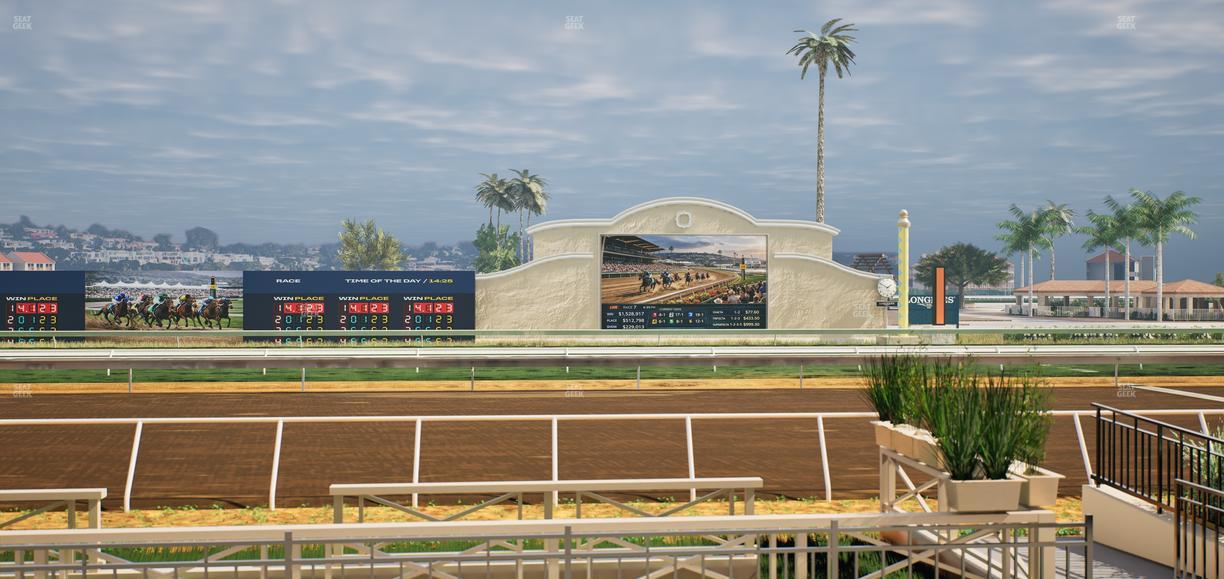 Del Mar Thoroughbred Club - Section Stretch Run Box 2 B Lvl 1 Seat View