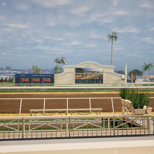 Del Mar Thoroughbred Club - Section Stretch Run Box 2 B Lvl 1 Seat View