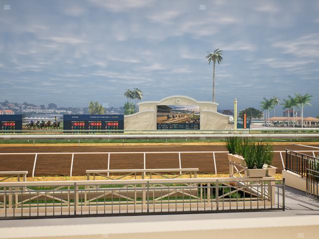 Del Mar Thoroughbred Club - Section Stretch Run Box 2 B Lvl 1 Seat View