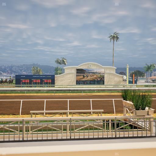 Del Mar Thoroughbred Club - Section Stretch Run Box 2 B Lvl 1 Seat View