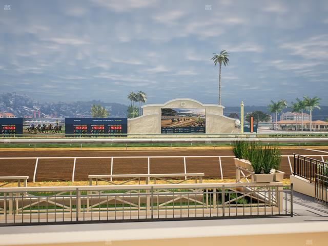 Del Mar Thoroughbred Club - Section Stretch Run Box 2 B Lvl 1 Seat View