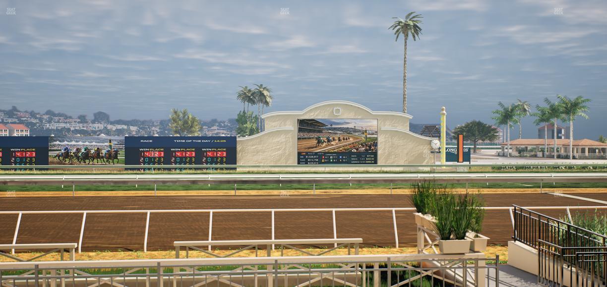 Del Mar Thoroughbred Club - Section Stretch Run Box 2 C Lvl 1 Seat View