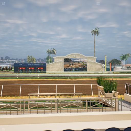 Del Mar Thoroughbred Club - Section Stretch Run Box 2 C Lvl 1 Seat View