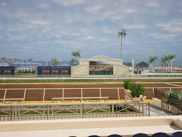 Del Mar Thoroughbred Club - Section Stretch Run Box 2 C Lvl 1 Seat View