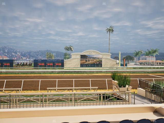 Del Mar Thoroughbred Club - Section Stretch Run Box 2 C Lvl 1 Seat View
