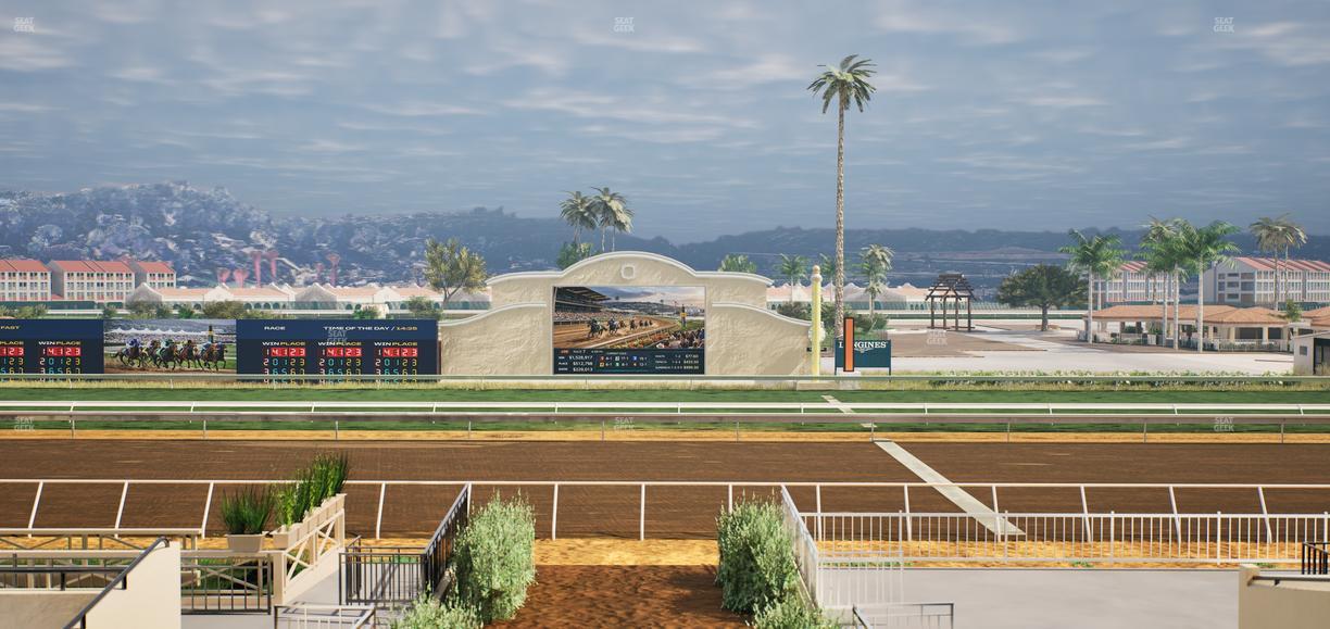 Del Mar Thoroughbred Club - Section Stretch Run Box 2 C Lvl 2 Seat View