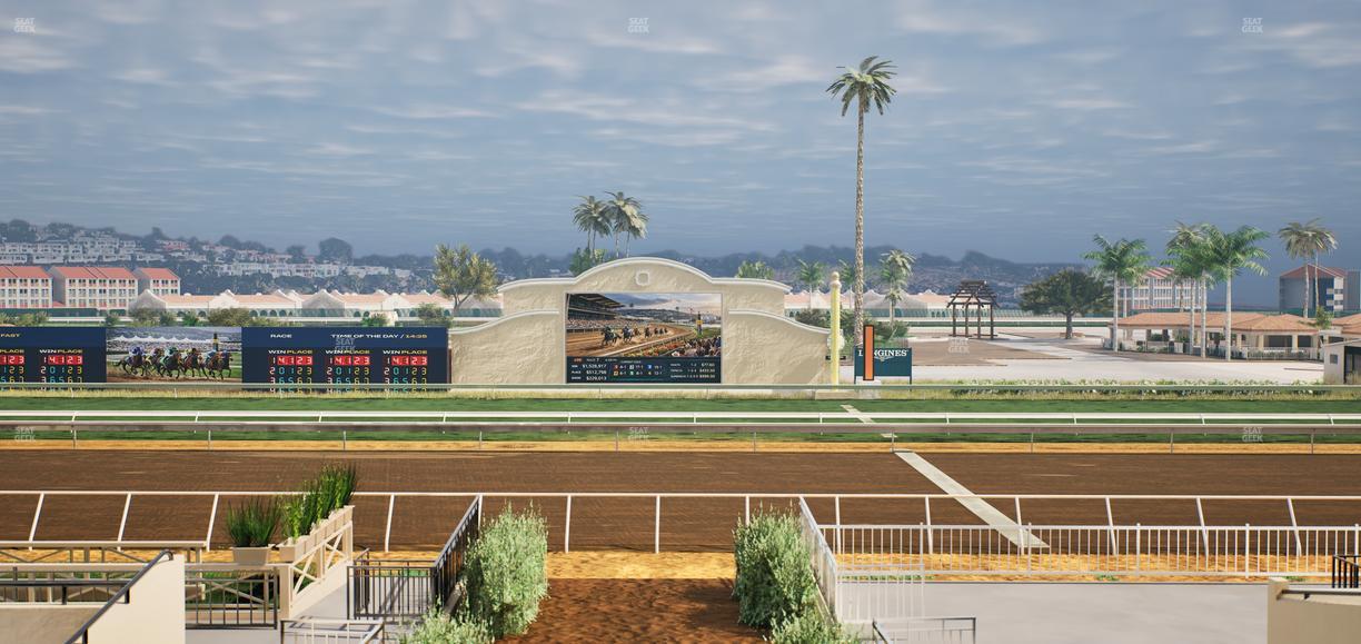 Del Mar Thoroughbred Club - Section Stretch Run Box 2 C Lvl 2 Seat View