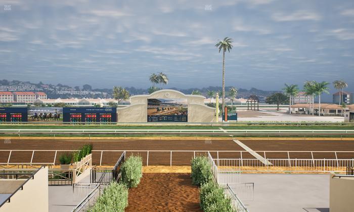 Del Mar Thoroughbred Club - Section Stretch Run Box 2 C Lvl 2 Seat View