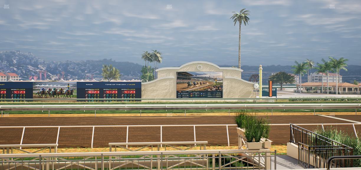 Del Mar Thoroughbred Club - Section Stretch Run Box 2 D Lvl 1 Seat View