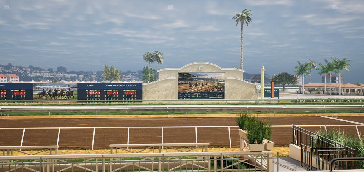 Del Mar Thoroughbred Club - Section Stretch Run Box 2 D Lvl 1 Seat View