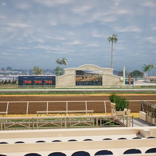 Del Mar Thoroughbred Club - Section Stretch Run Box 2 D Lvl 1 Seat View