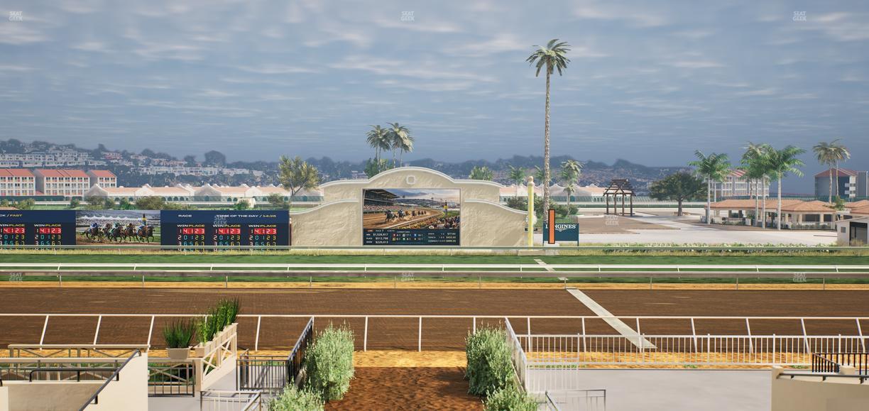 Del Mar Thoroughbred Club - Section Stretch Run Box 2 D Lvl 2 Seat View