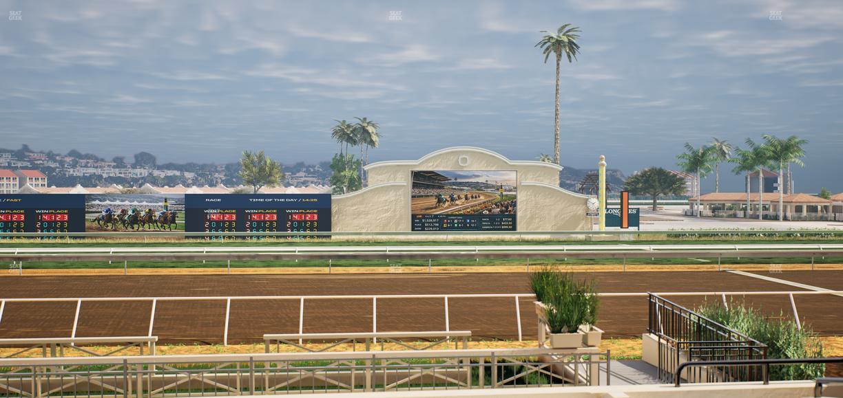 Del Mar Thoroughbred Club - Section Stretch Run Box 2 E Lvl 1 Seat View