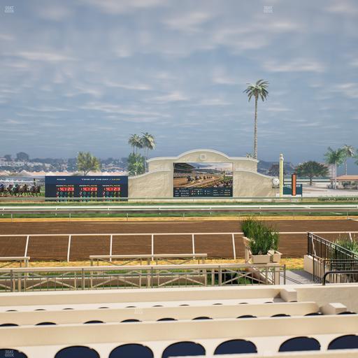 Del Mar Thoroughbred Club - Section Stretch Run Box 2 E Lvl 1 Seat View