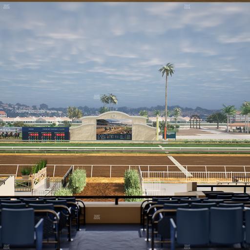 Del Mar Thoroughbred Club - Section Stretch Run Box 2 E Lvl 3 Seat View