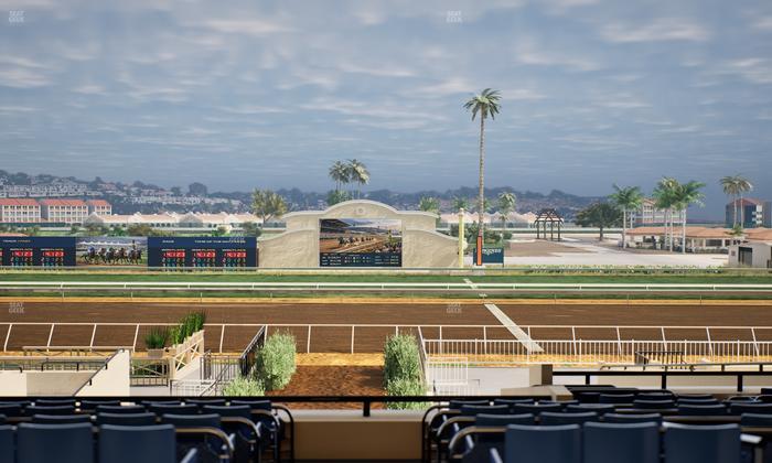 Del Mar Thoroughbred Club - Section Stretch Run Box 2 E Lvl 3 Seat View