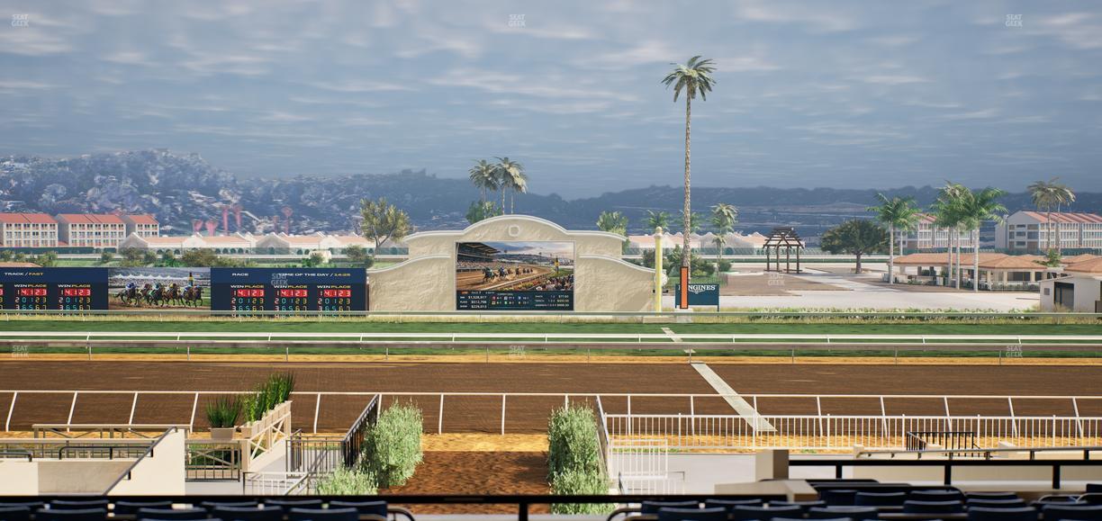 Del Mar Thoroughbred Club - Section Stretch Run Box 2 E Lvl 3 Seat View