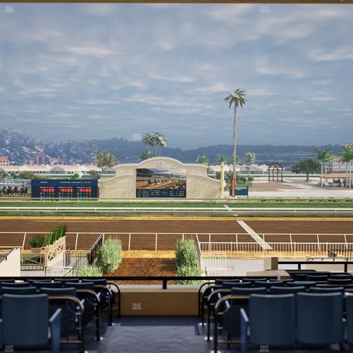 Del Mar Thoroughbred Club - Section Stretch Run Box 2 E Lvl 3 Seat View
