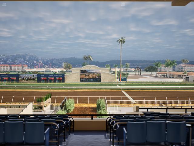 Del Mar Thoroughbred Club - Section Stretch Run Box 2 E Lvl 3 Seat View
