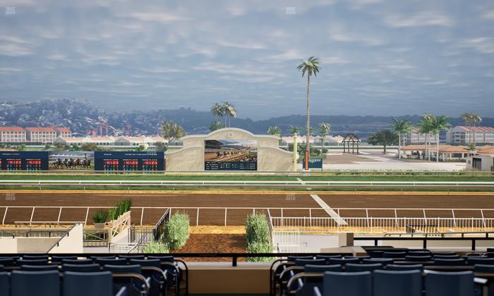 Del Mar Thoroughbred Club - Section Stretch Run Box 2 E Lvl 3 Seat View