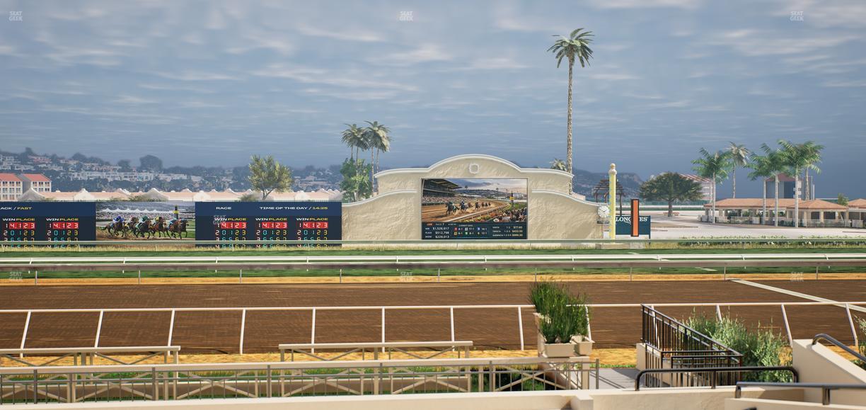 Del Mar Thoroughbred Club - Section Stretch Run Box 2 F Lvl 1 Seat View