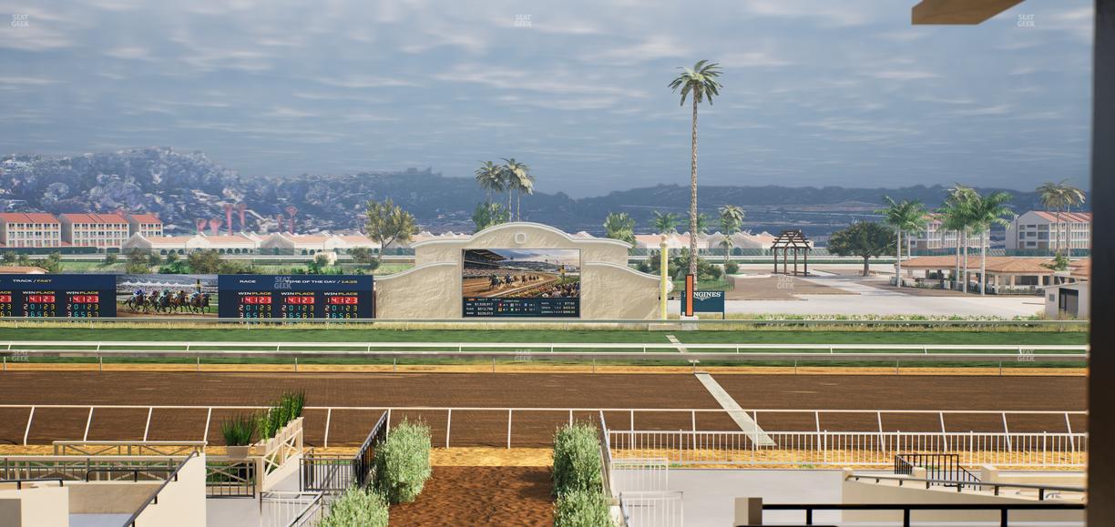 Del Mar Thoroughbred Club - Section Stretch Run Box 2 G Lvl 3 Seat View