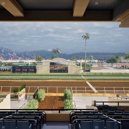 Del Mar Thoroughbred Club - Section Stretch Run Box 2 G Lvl 3 Seat View