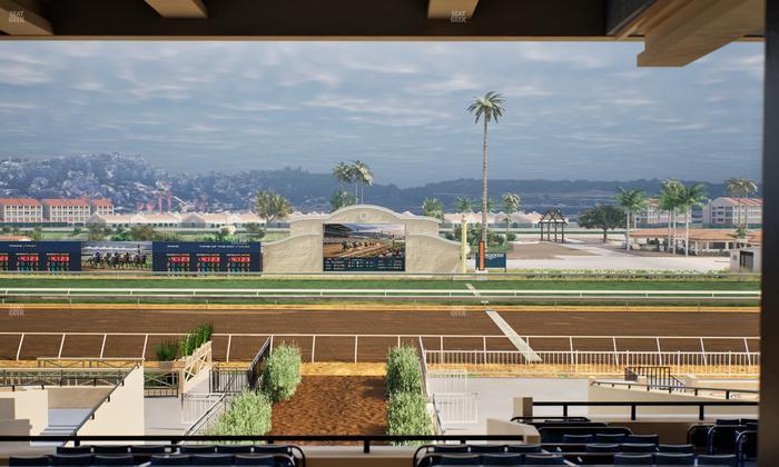 Del Mar Thoroughbred Club - Section Stretch Run Box 2 G Lvl 3 Seat View