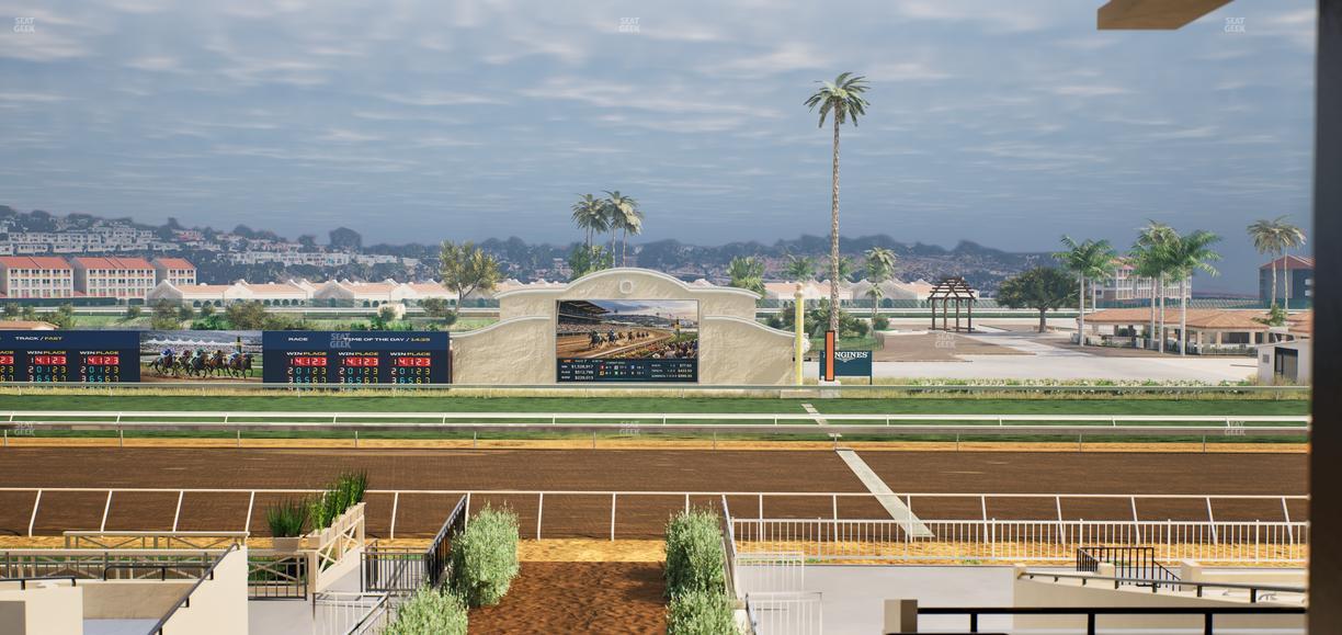 Del Mar Thoroughbred Club - Section Stretch Run Box 2 G Lvl 3 Seat View