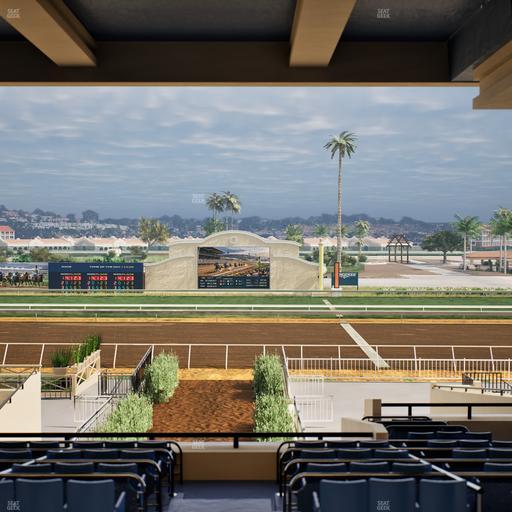 Del Mar Thoroughbred Club - Section Stretch Run Box 2 G Lvl 3 Seat View