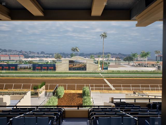 Del Mar Thoroughbred Club - Section Stretch Run Box 2 G Lvl 3 Seat View