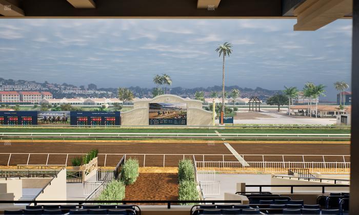 Del Mar Thoroughbred Club - Section Stretch Run Box 2 G Lvl 3 Seat View
