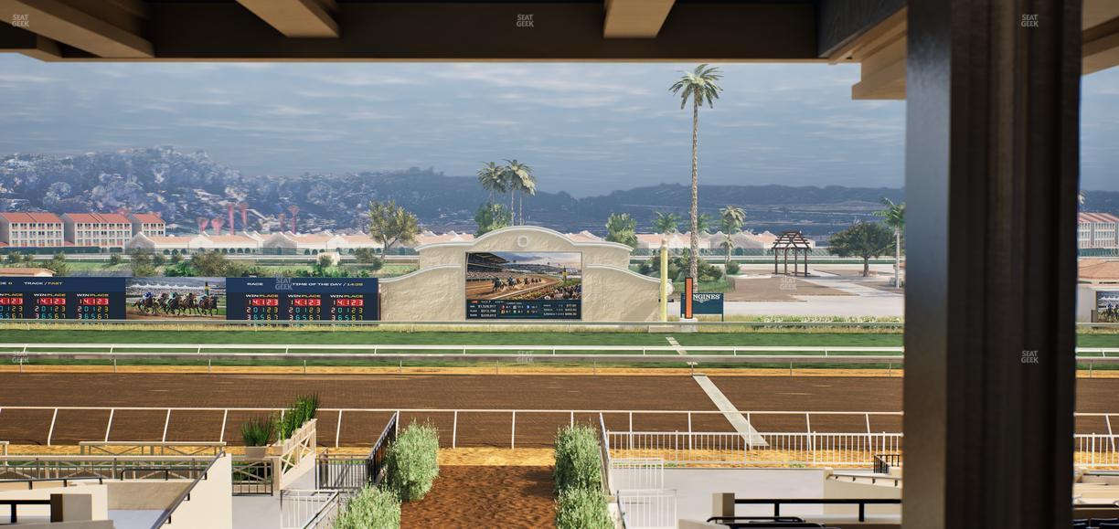 Del Mar Thoroughbred Club - Section Stretch Run Box 2 H Lvl 3 Seat View