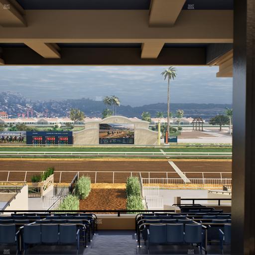 Del Mar Thoroughbred Club - Section Stretch Run Box 2 H Lvl 3 Seat View