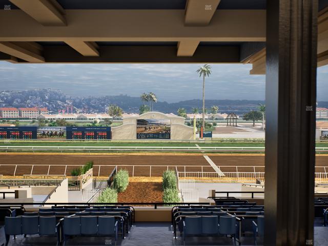 Del Mar Thoroughbred Club - Section Stretch Run Box 2 H Lvl 3 Seat View