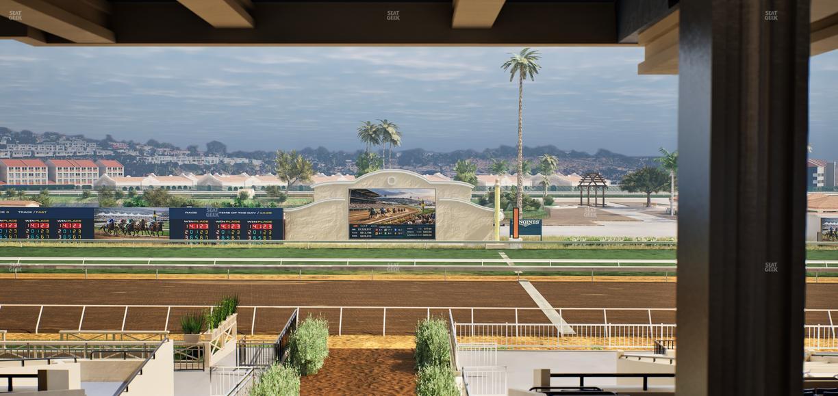 Del Mar Thoroughbred Club - Section Stretch Run Box 2 H Lvl 3 Seat View