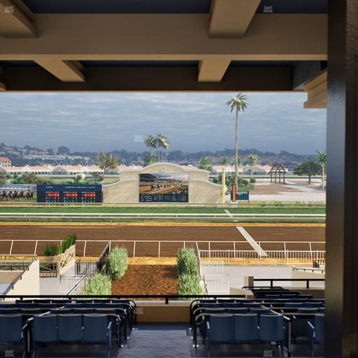 Del Mar Thoroughbred Club - Section Stretch Run Box 2 H Lvl 3 Seat View