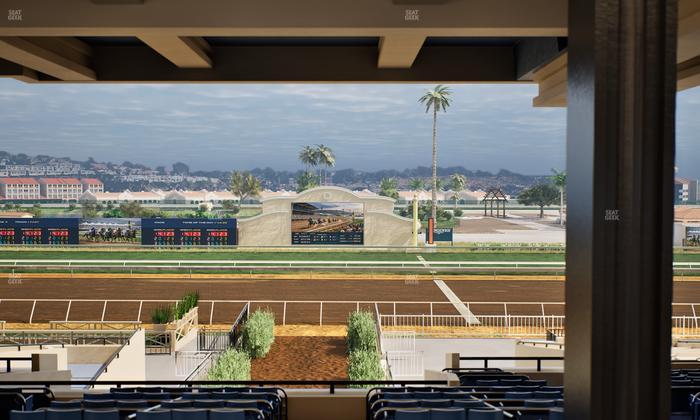 Del Mar Thoroughbred Club - Section Stretch Run Box 2 H Lvl 3 Seat View