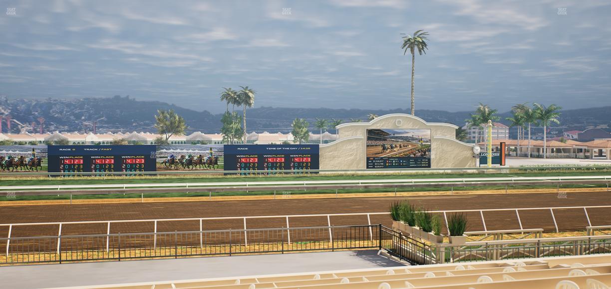 Del Mar Thoroughbred Club - Section Stretch Run Box 20 A Lvl 2 Seat View