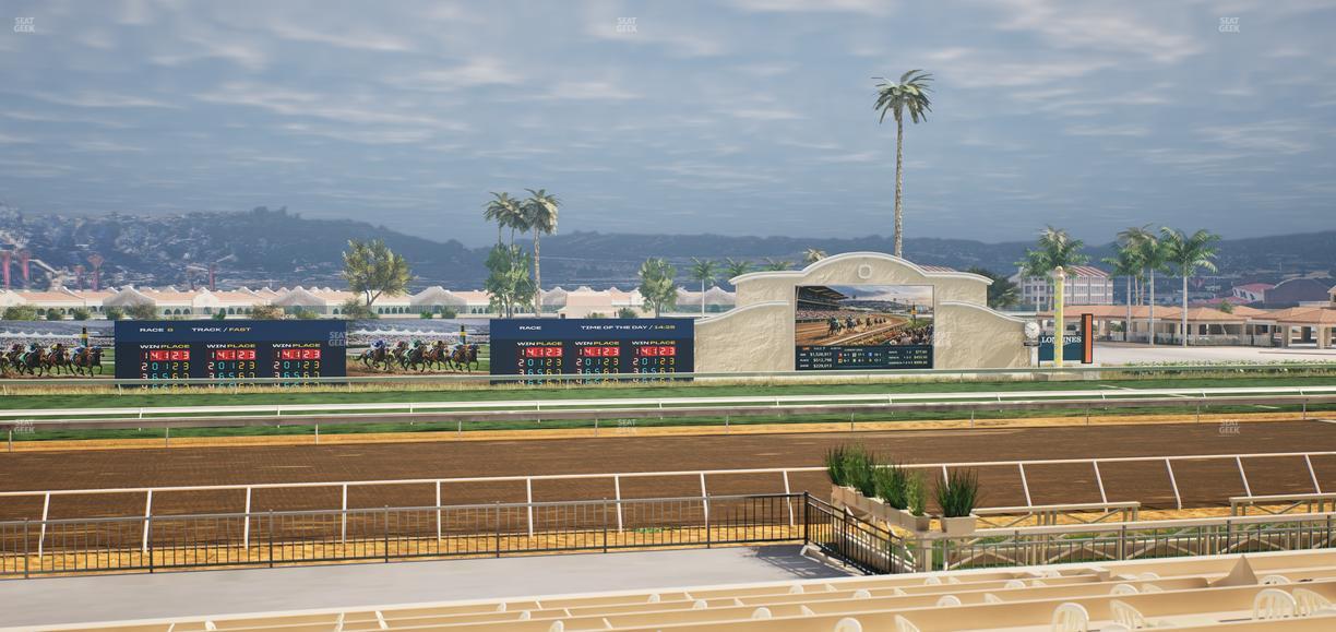 Del Mar Thoroughbred Club - Section Stretch Run Box 20 B Lvl 2 Seat View