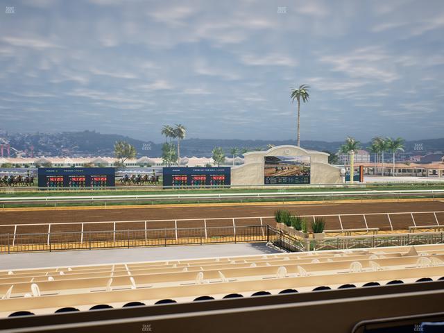 Del Mar Thoroughbred Club - Section Stretch Run Box 20 B Lvl 2 Seat View