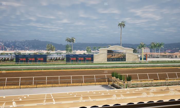 Del Mar Thoroughbred Club - Section Stretch Run Box 20 B Lvl 2 Seat View