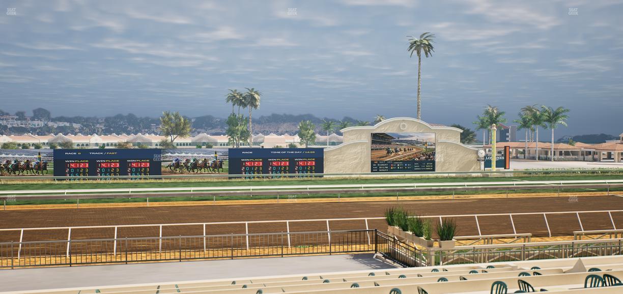 Del Mar Thoroughbred Club - Section Stretch Run Box 20 B Lvl 2 Seat View