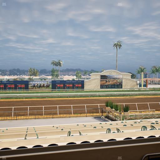 Del Mar Thoroughbred Club - Section Stretch Run Box 20 B Lvl 2 Seat View